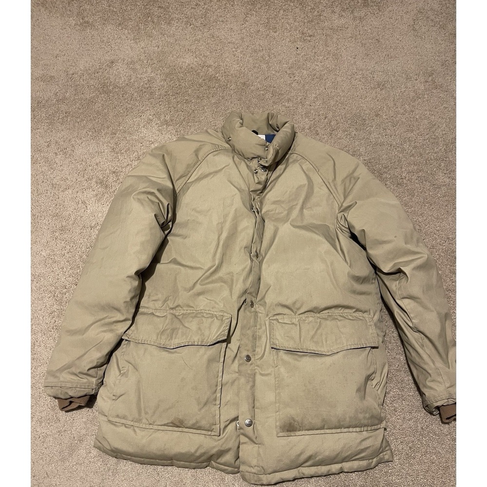 VTG Woolrich Mens 70s 80s Ski Down Puffer Jacket Coat Puffed Hunting Size XL